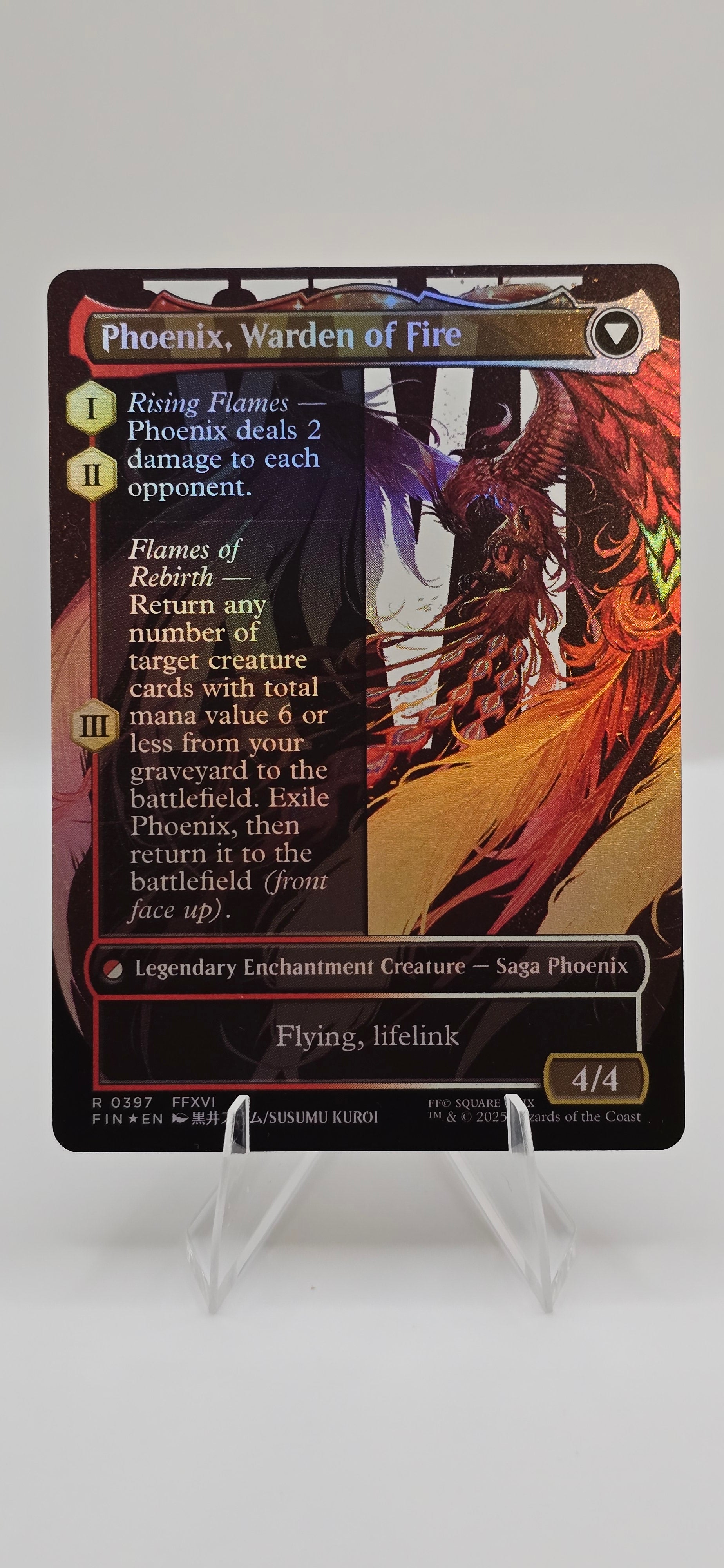 JOHSUA. PHOENIX'S DOMINANT (borderless) (foil) - RARE 0397 - FINAL FANTASY
