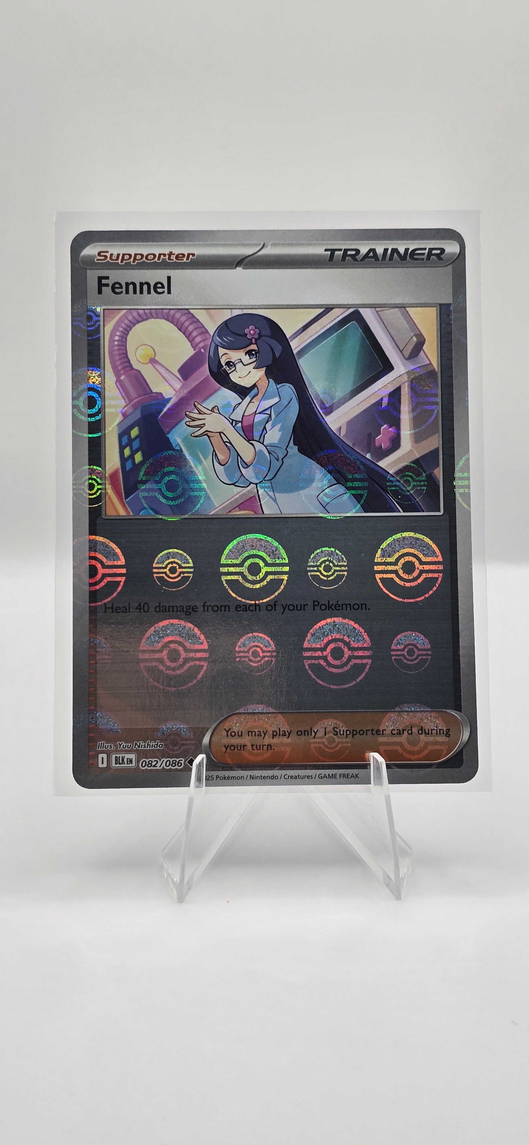 FENNEL - 082/086 - POKEBALL - BLACK BOLT ENGLISH